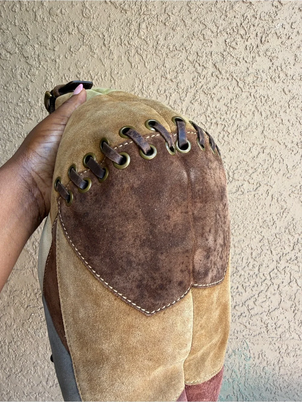 Coach Patchwork Suede soho hobo